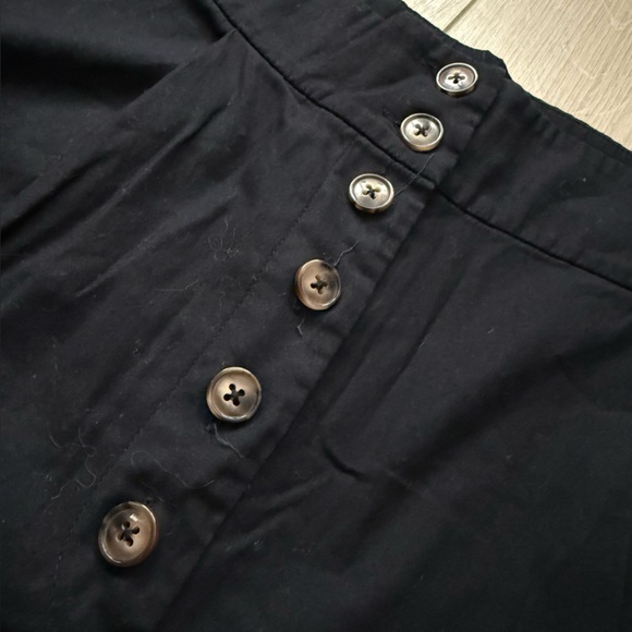 Reformation Organic Cotton High Waisted Wide Leg Pants in Black Women’s Size 8P - Picture 4 of 12